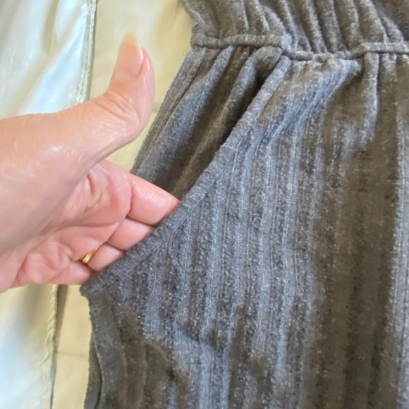 City Chic 24W Plus Size Grey Ella sleep pajama jumpsuit - Picture 6 of 7